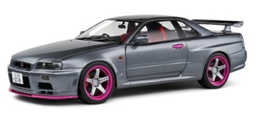 421186621 Nissan Skyline GT-R (R34) 1999 grey 1:18